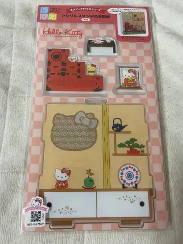 헬로키티 일본풍 아크릴 스탠드 세트