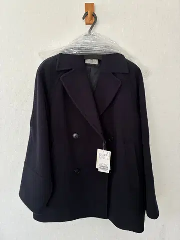 비슈 울 슈퍼 100 모사 P 코트 네이비