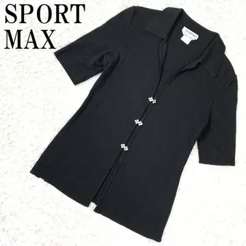 SPORTMAX 스포츠 맥스 반팔 가디건 블랙 M B9839