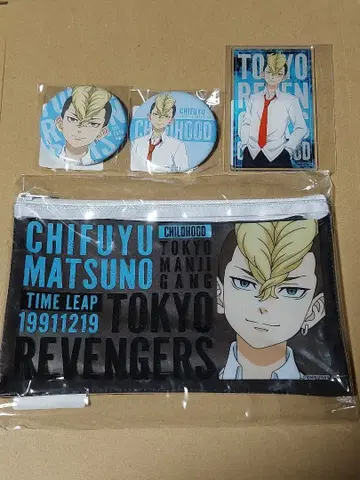 도쿄 리벤저스 마츠노 치후유 클리어 파우치 아크릴 카드 캔뱃지