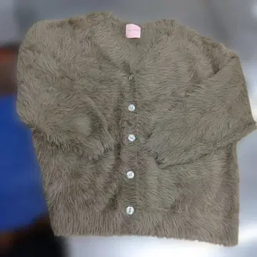 BEAMS DESIGN 브라운 퍼 가디건 무료배송