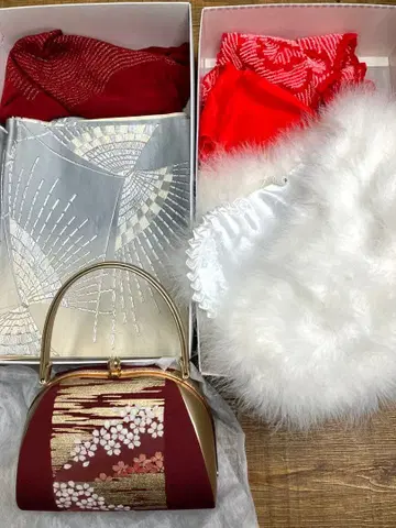 기모노 야마토 후리소데용 잡화 풀세트 새상품급