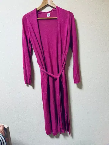 Ron Herman 벨트 포함 롱 가디건 핑크