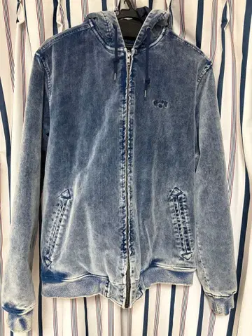 빌라봉 인디고 후드 부착 자켓 M 사이즈