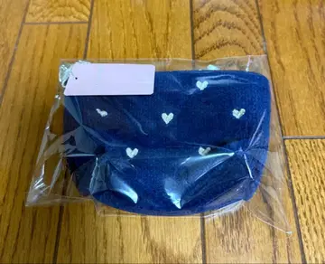 새상품 러브리 하트 네이비 하트 무늬 파우치