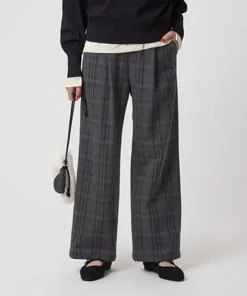 그린 라벨 릴랙싱 올마이 기모 와이드 팬츠