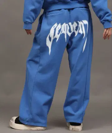 SEQUENZ 시크엔즈 SWEAT PANTS 스웨트 팬츠 블루