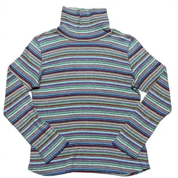 Eddie Bauer 터틀넥 티셔츠 보더 에디 바우어