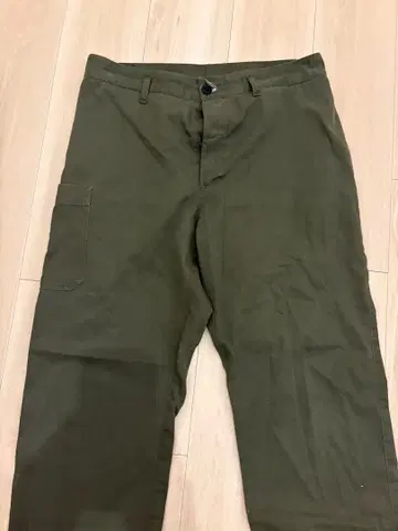 올리브 그린 워크 팬츠