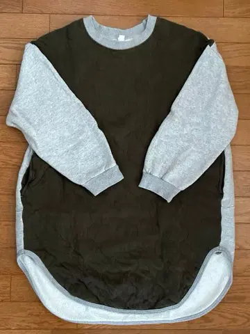 prit 롱 티셔츠 올리브 그레이