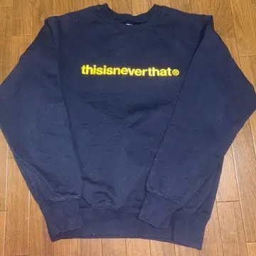 thisisneverthat 네이비 맨투맨 S