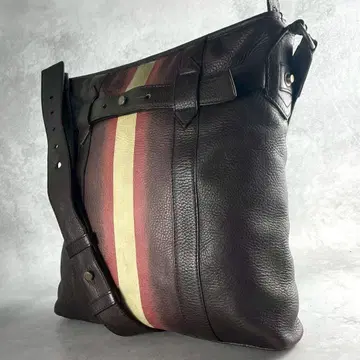 새상품급 Bally 발리 숄더백 사선 숄더 가죽 비즈니스