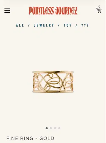 Pointless Journey Fine Ring - Gold