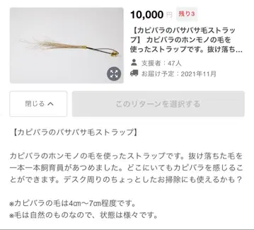 카피바라 털 스트랩