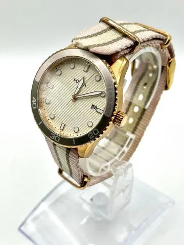 FOSSIL 여성용 시계 핑크 데이트 작동품 watch y2k