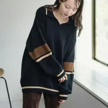 Kastane 스키퍼 라인 니트 풀오버 카스타네