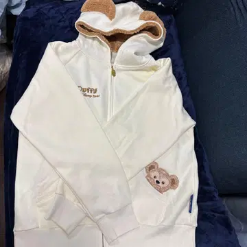 Duffy 후드 부착 후드티 크림색