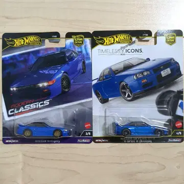 핫휠 프리미엄 실에이티 & 스카이라인 GT-V BNR34