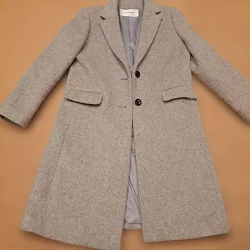 NATURAL BEAUTY BASIC 그레이 체스터 코트