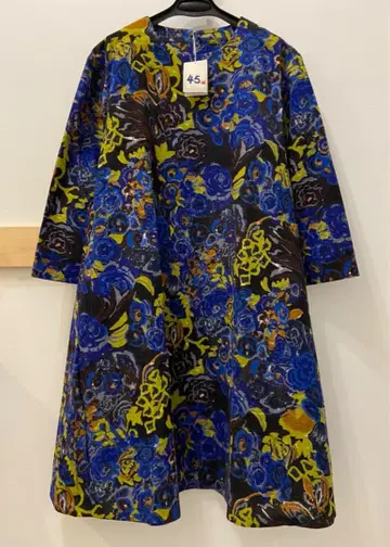 새상품 45R 히피 해피 플라워 프린트 원피스