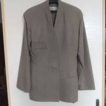 빈티지, 베이지 스탠드 카라 자켓 수트