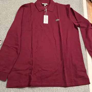 LACOSTE CLASSIC FIT 피케 셔츠 US L 버건디