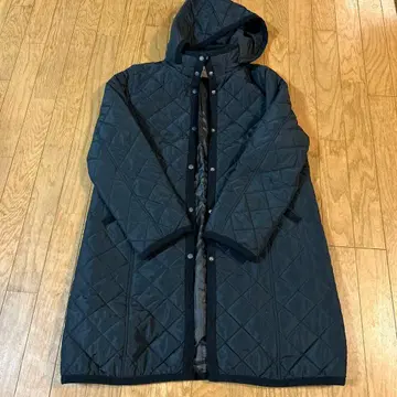 BEAMS HEART 후드 부착 퀼팅 자켓 L