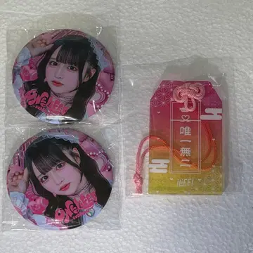 iLiFE! 나란 노도카 온라인 복권 캔뱃지 x 2 아크릴 부적 x 1