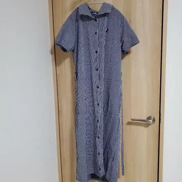 HYSTERIC GLAMOUR 스트라이프 반팔 원피스