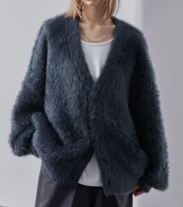 LOOSE 볼륨 슬리브 오버 니트 가디건