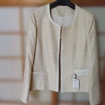 베이지 노카라 자켓 L 사이즈