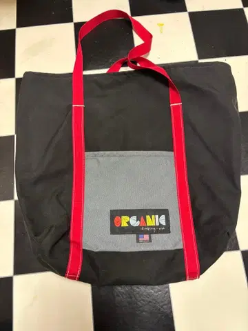 ORGANIC 토트백 블랙/그레이/빨간색