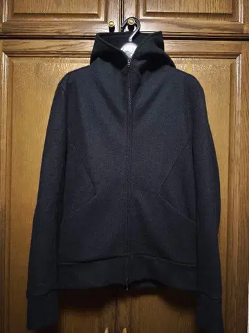 카즈유키 쿠마가이 울 캐시미어 집업 후드티 M