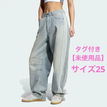 ADILENIUM 시즌 3 바나나 핏 워시드 데님 팬츠