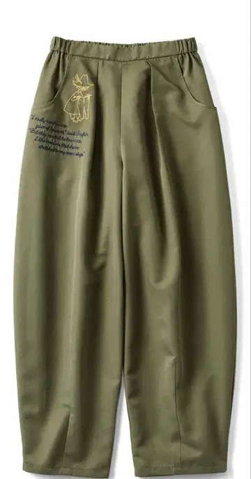 무민 스너프킨 팬츠 컬러 그린 사이즈 L