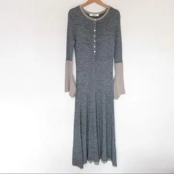 FURFUR 그레이 버튼 원피스