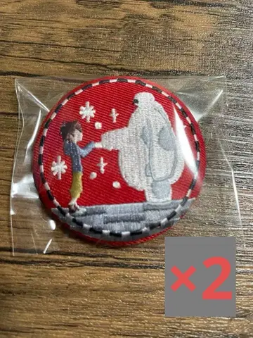 Disney 자수 캔뱃지 2 베이맥스 2개 세트