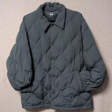 유니클로 UNIQLO 퍼프 테크 퀼팅 자켓 그린 XL