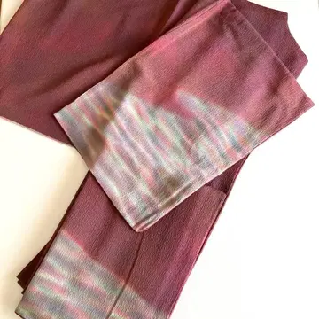 호몬기 츠케사게 핑크 그라데이션 무지개 염색