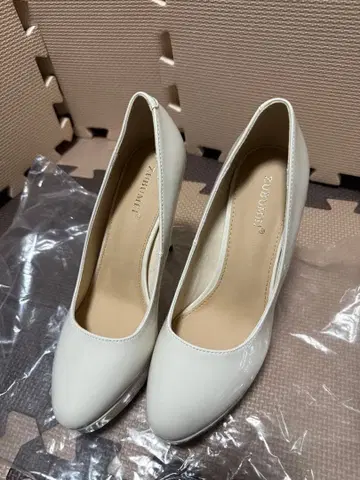 하이힐 화이트 12cm 23.5