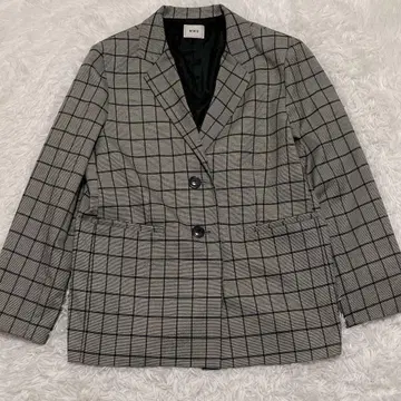 후즈후 갤러리 [ W.W.G ] 그레이 계열 체크 테일러드 자켓 F