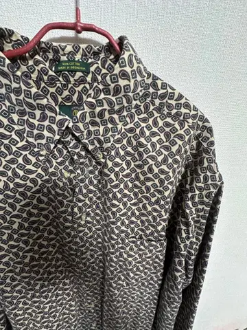 [ 구제 의류 ] 기하학 패턴 페이즐리 셔츠