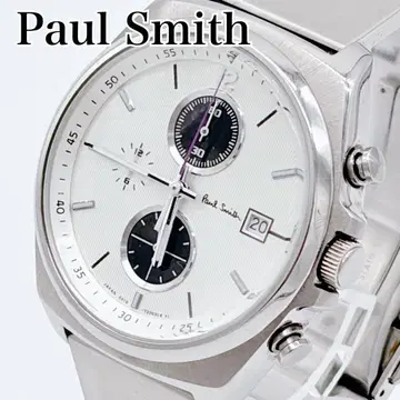 Paul Smith 크로노그래프 손목시계 실버 남성용 날짜 표시