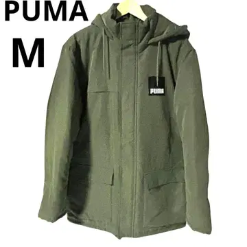 PUMA 푸마 남성용 패딩 후드티 M 카키