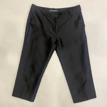 ALEXANDER MCQUEEN 블랙 슬랙스 미들 기장