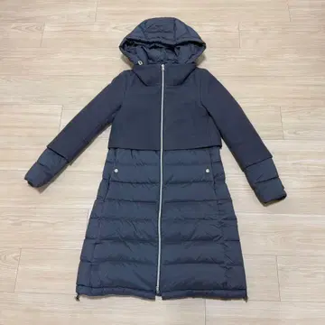 HERNO 헬노 레이어드 디자인 다운 코트 그레이 38 이탈리아제