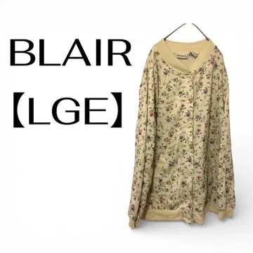 BLAIR 꽃무늬 가디건 LGE 베이지 계열 긴팔 겉옷 구제 의류