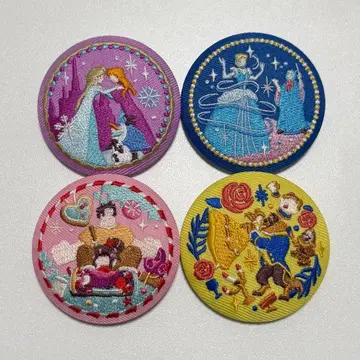 Disney Characters 자수 캔뱃지 비스킷 2