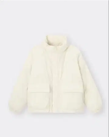 GU 히트 패디드 스탠드 블루종 L 사이즈 시착만 한 상품