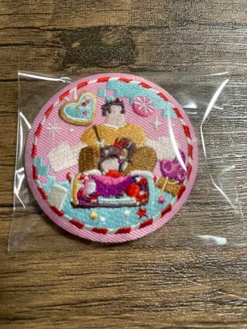 Disney 자수 캔뱃지 2 슈가러쉬 2점 세트